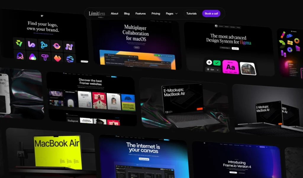 Framer Agency Website Case Study - Limitless Landing Page