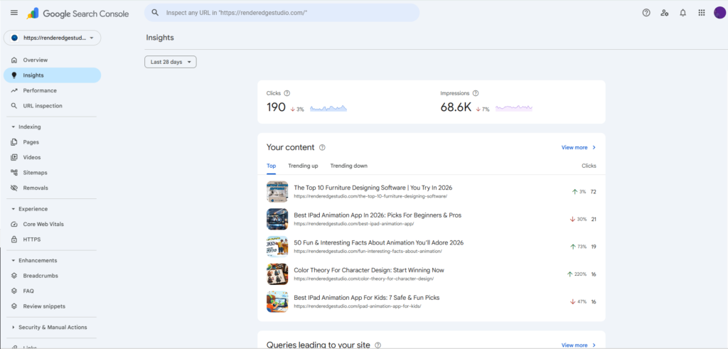 Render Edge Studio SEO Case Study