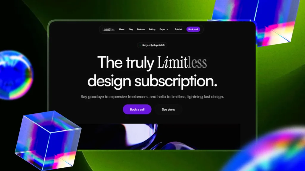 Framer Agency Website Case Study - Limitless Landing Page